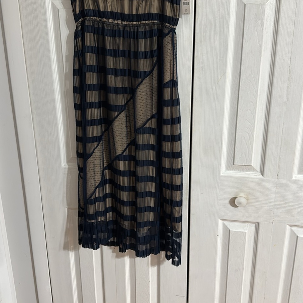 Anthropologie Black and Tan Sleeveless Maxi Sundress - Picture 6 of 10
